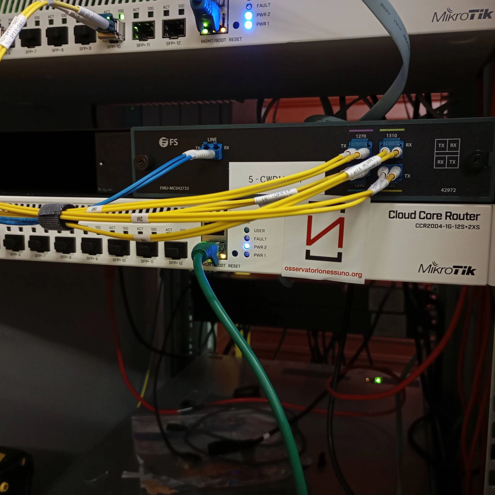 Mikrotik Router at the Milan Internet Exchange